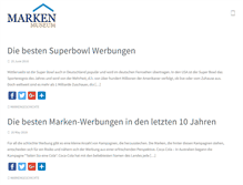 Tablet Screenshot of markenmuseum.com